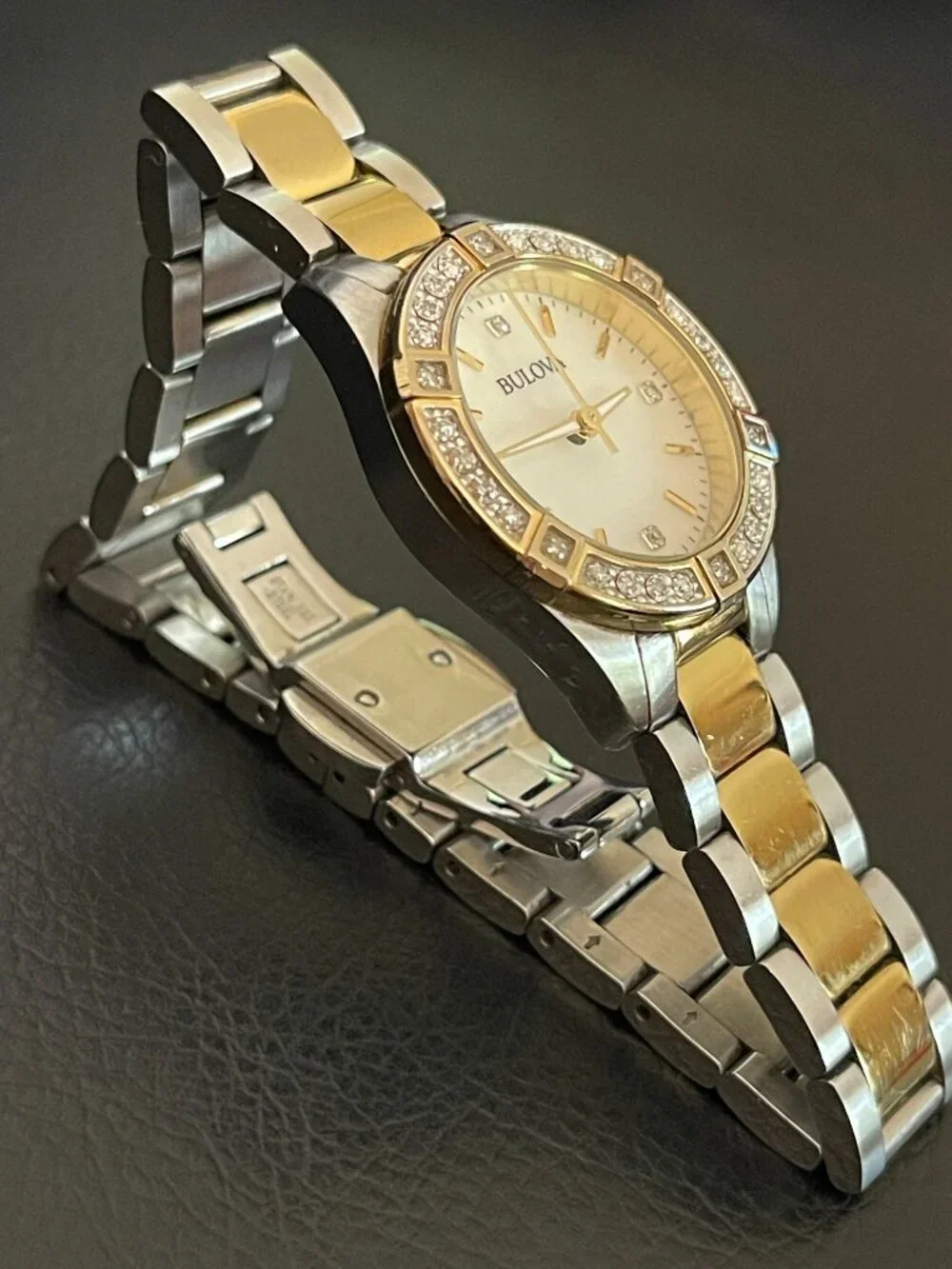 Bulova Two Tone Stainless Steel Ladies Watch